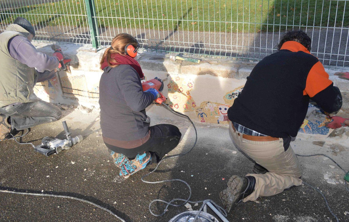 Sauvetage fresque jardin 1